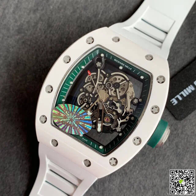 Richard Mille RM055 KV Factory White Ceramic Skeleton Dial