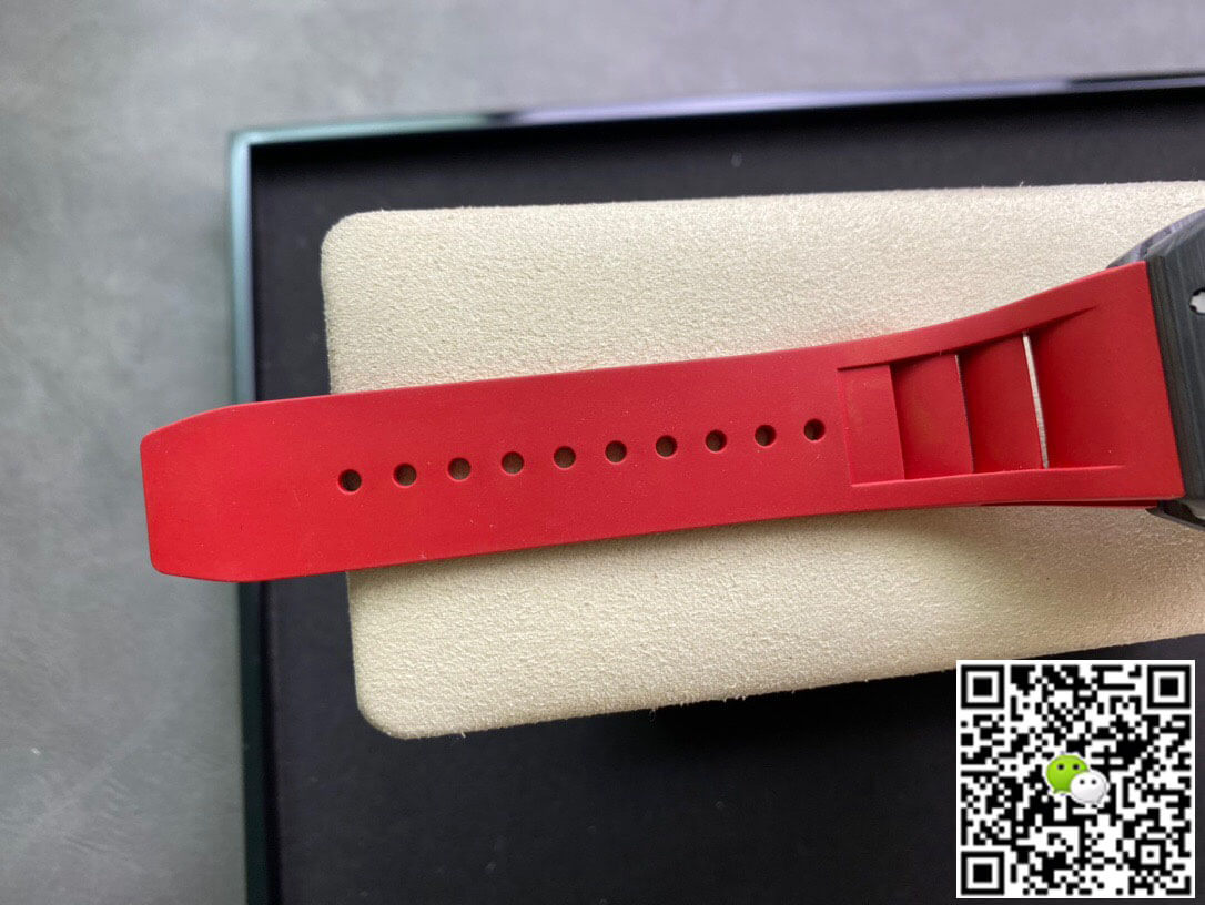 Richard Mille RM055 KV Factory V2 Carbon Fiber Red Strap