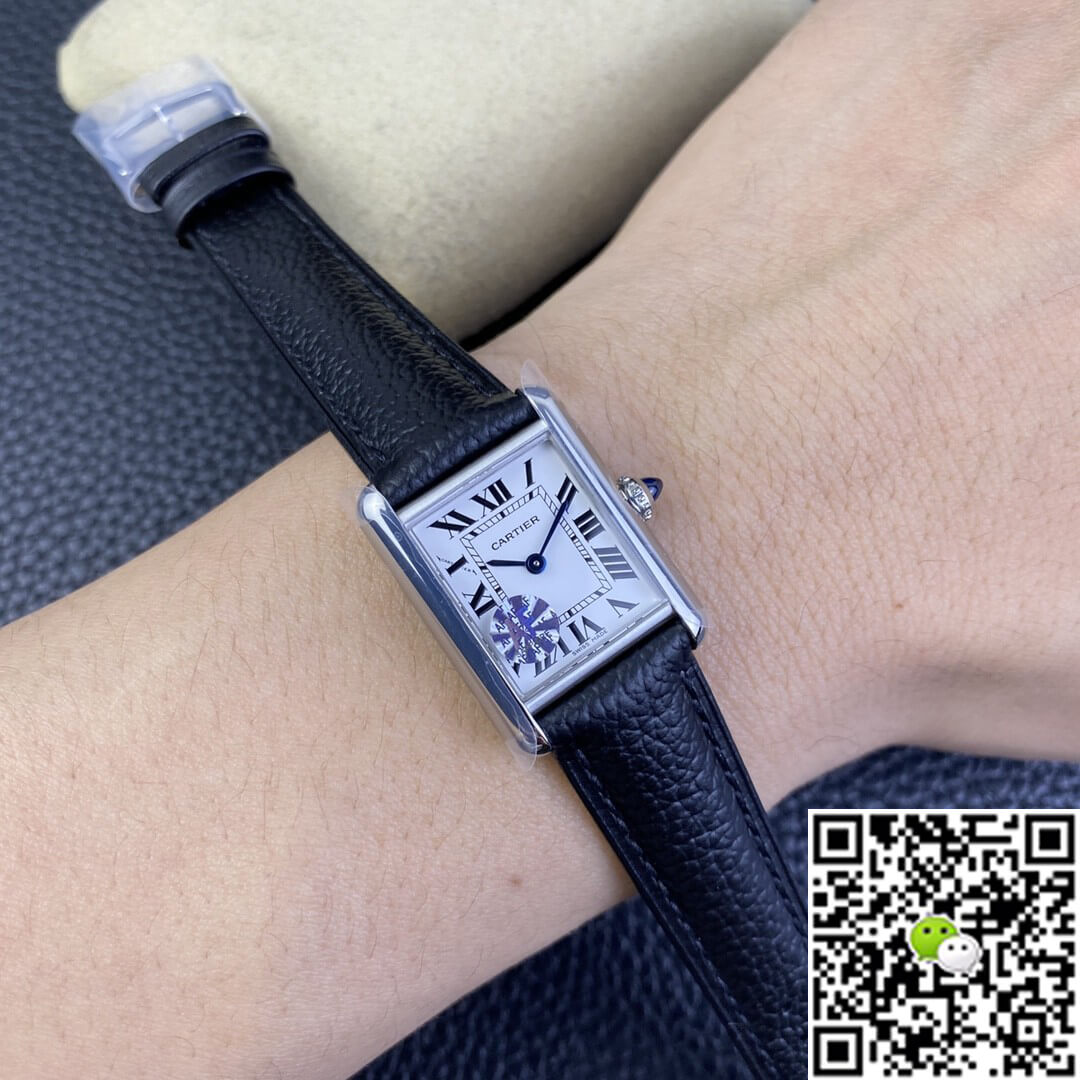 Cartier Tank WSTA0042 AF Factory Black Leather Strap
