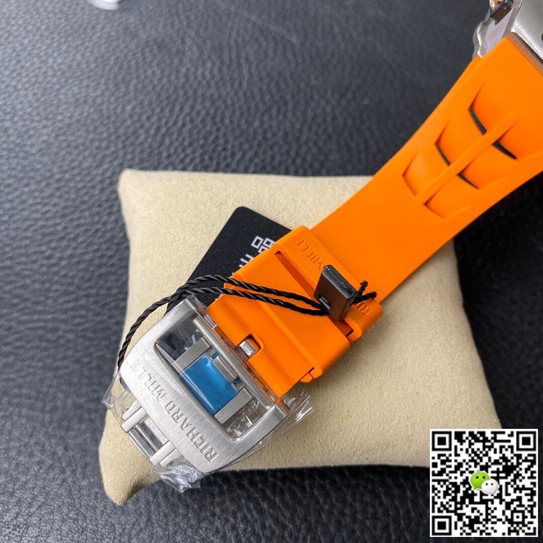 Richard Mille RM11-03 KV Factory Orange Rubber Strap
