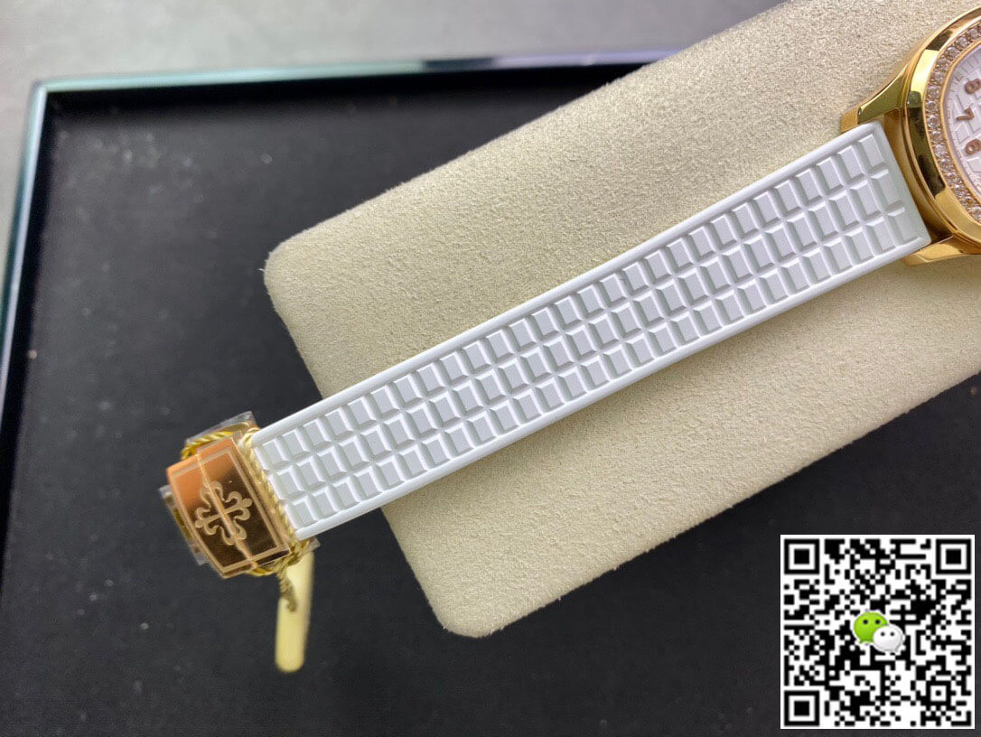 Patek Philippe Aquanaut 5067A Quartz Ladies PPF Factory Yellow Gold Diamond-set Bezel