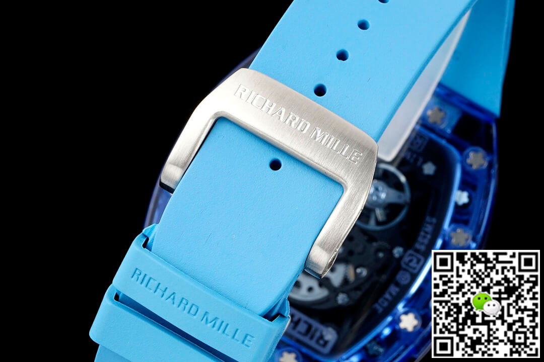 Richard Mille RM35-01 RM Factory Blue Rubber Strap