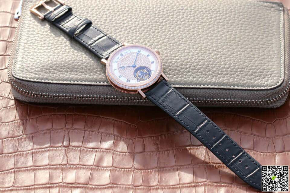 Breguet Classique Ultra-Thin Tourbillon Rose Gold Diamond Dial