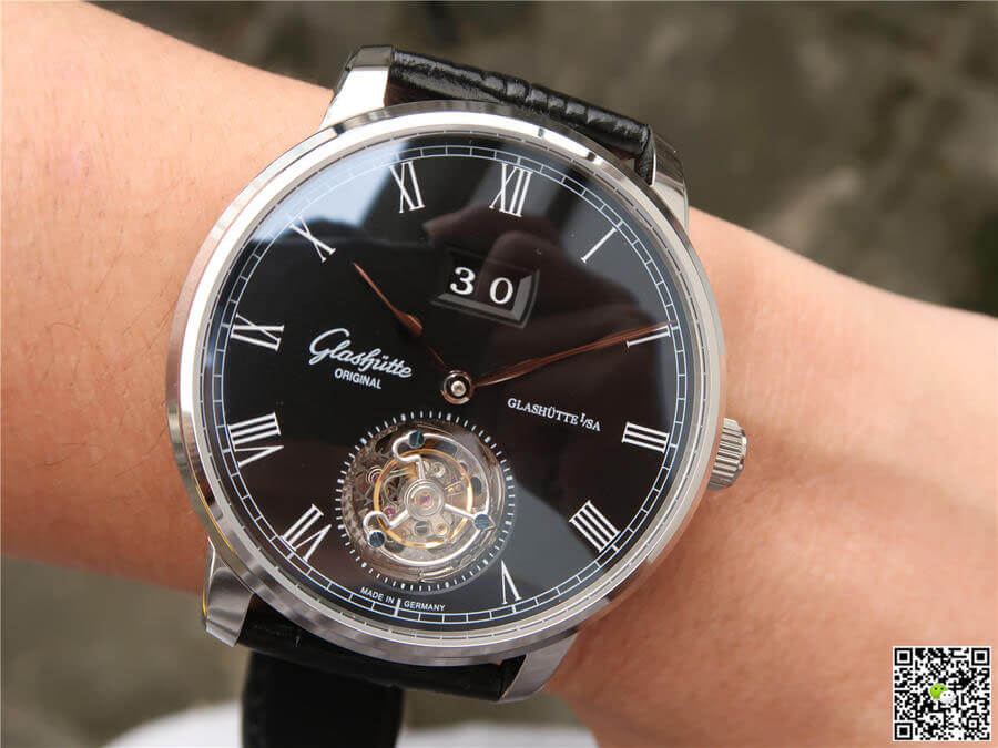 Glashutte Original Senator Excellence Tourbillon 1-94-03-04-04-04 R8 Factory V3 Black Dial