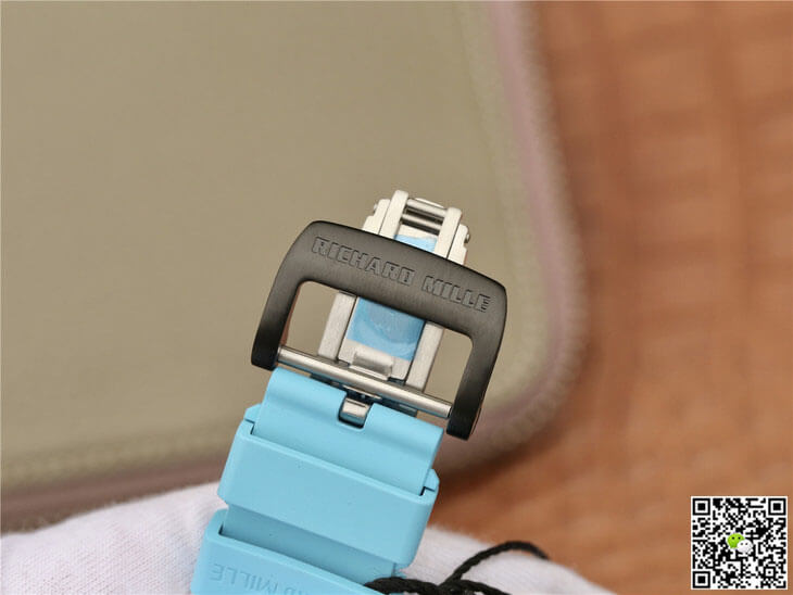 Richard Mille RM11-03 KV Factory Carbon Fiber Blue Strap