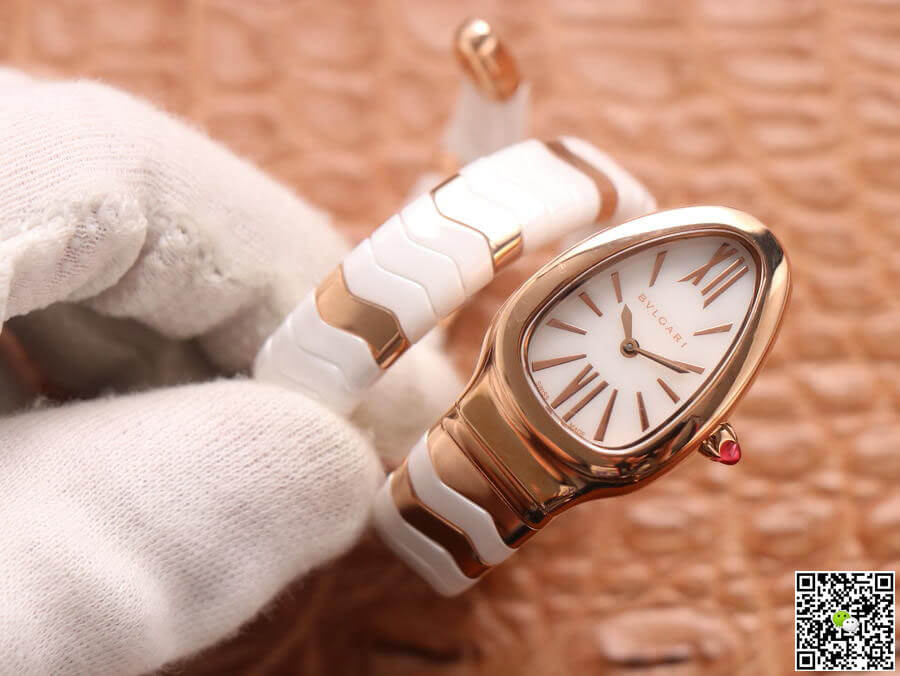Bvlgari Serpenti BV Factory Ceramic White Dial