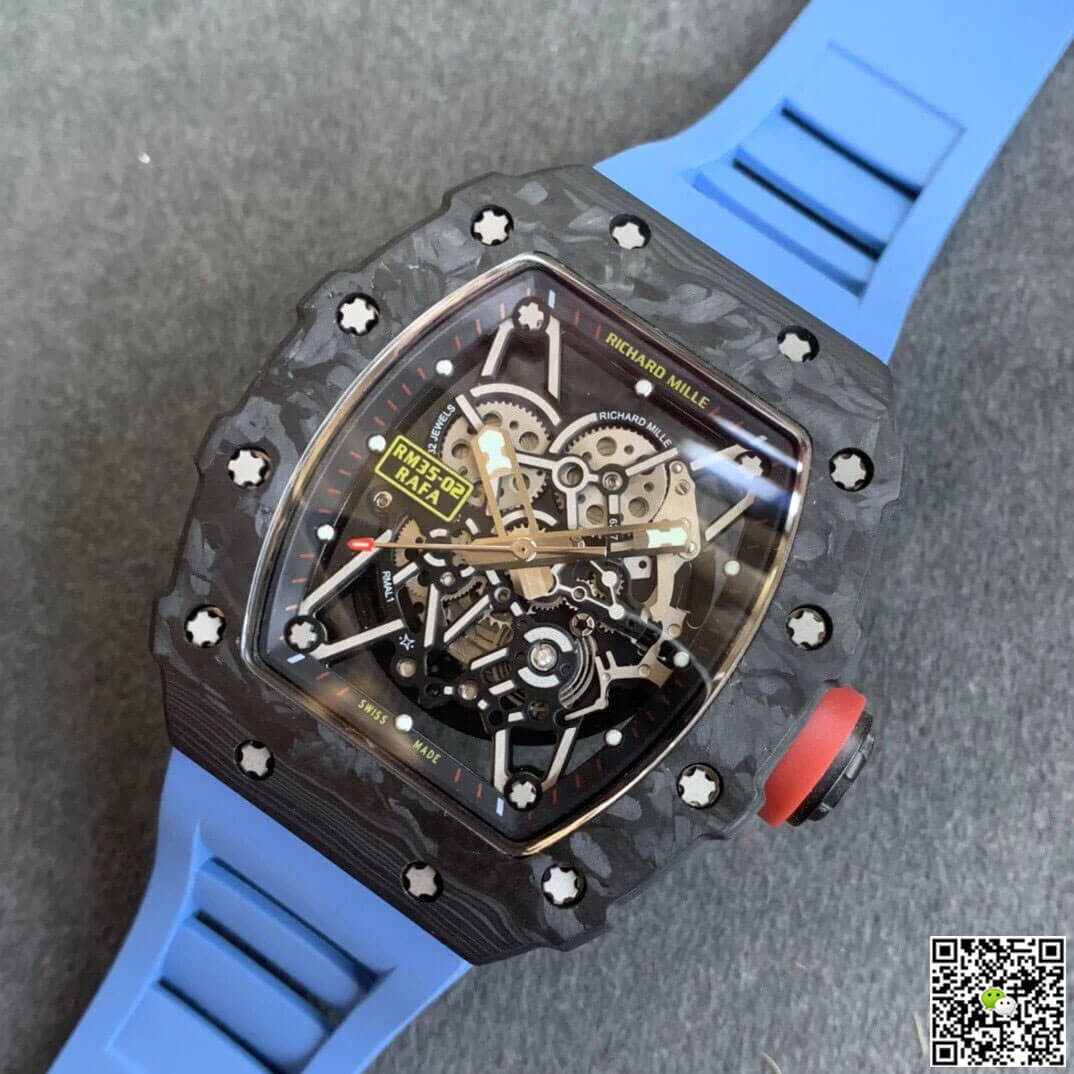 Richard Mille RM35-02 KV Factory V3 Carbon Fiber Shell Hollow Dial