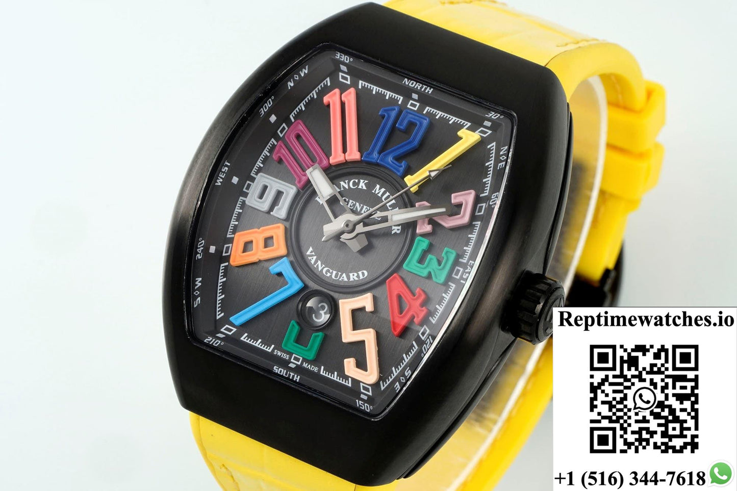 Franck Muller Vanguard ABF factory yellow strap