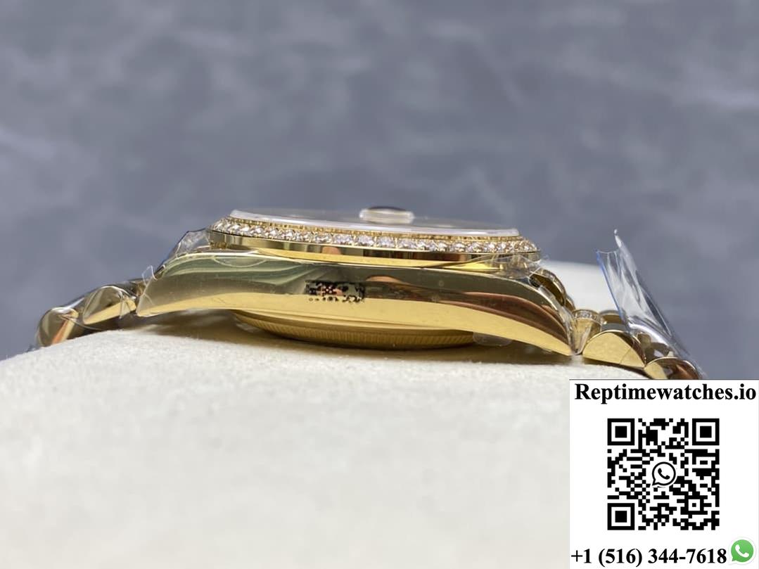 Rolex Day-Date M128348RBR-0038 8+ Factory Diamond Hour Markers