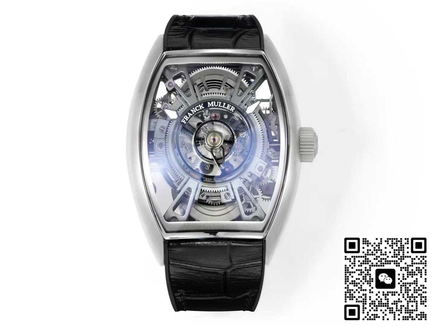 Franck Muller V45 NEW Factory Tourbillon Skeleton Dial