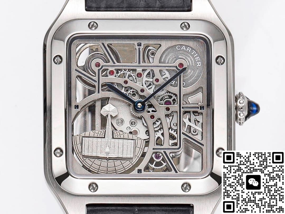 Cartier Santos WHSA0032 CLG Factory Alligator Leather Strap