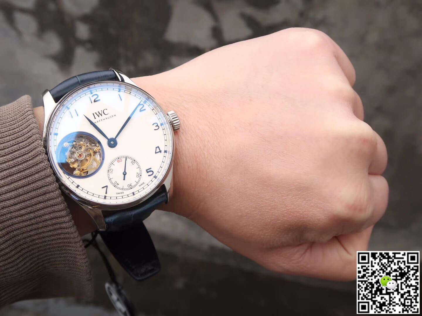 IWC Portuguese Tourbillon ZF Factory Stainless Steel White Dial