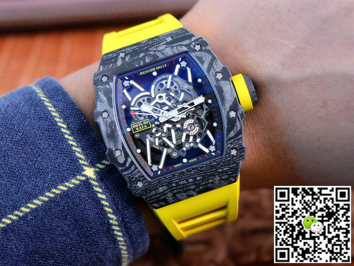 Richard Mille RM35-02 ZF Factory Yellow Rubber Strap