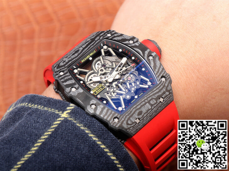 Richard Mille RM35-02 ZF Factory Red Rubber Strap