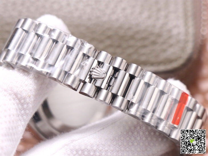 Rolex Day-Date M228349RBR-0001 EW Factory Diamond Silver Dial