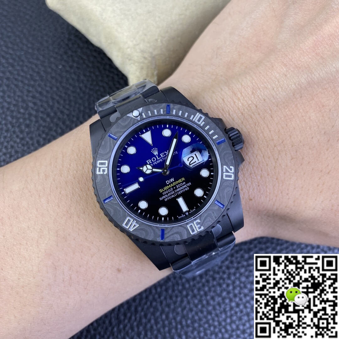 Rolex Submariner VS Factory Carbon Fiber Blue Gradient Dial
