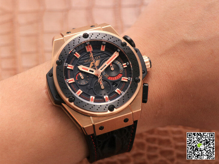 Hublot King Power Ferrari F1 V6 Factory Black Dial Rose Gold