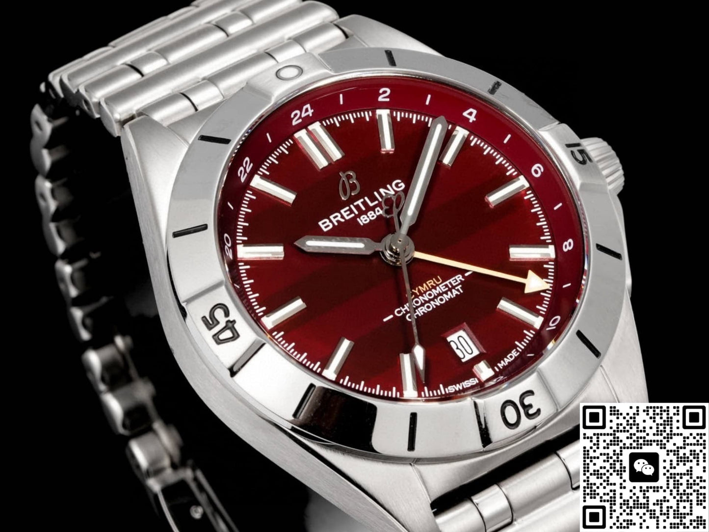 Breitling Chronomat A323988B1K1A1 BLS Factory Date Display