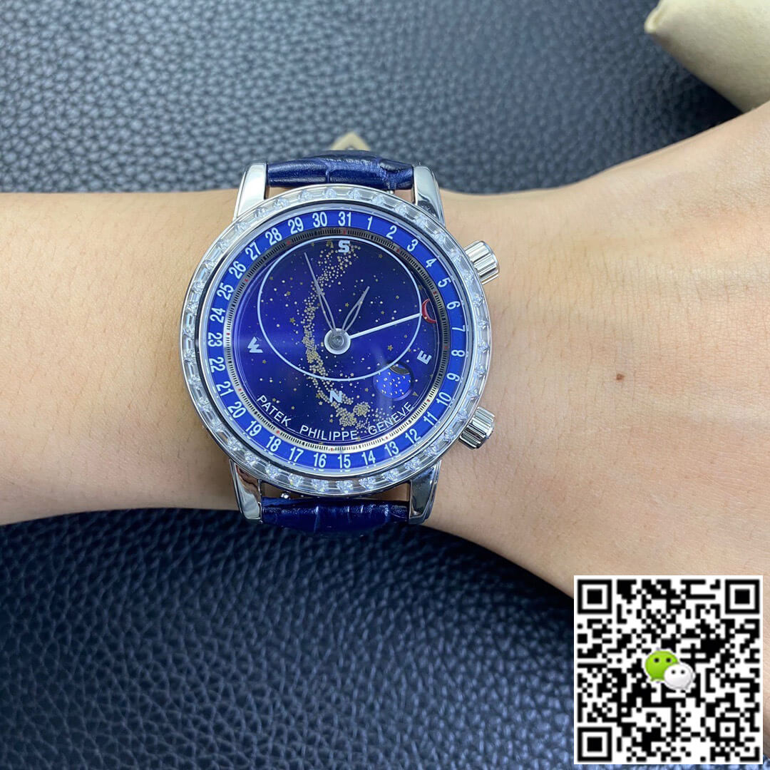 Patek Philippe Grand Complications 6104G-001 AI Factory Sky Moon Diamond Bezel