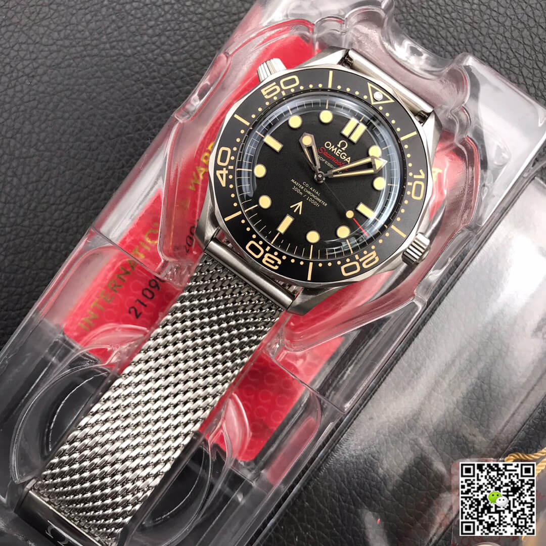 Omega Seamaster 210.90.42.20.01.001 James Bond 007 VS Factory Black Dial
