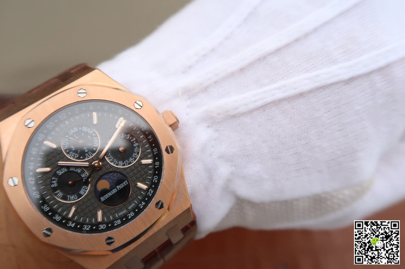 Audemars Piguet Royal Oak Perpetual Calendar 26574 JF Factory Rose Gold Grey Dial