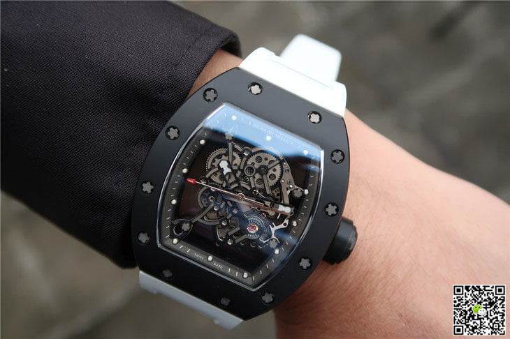 Richard Mille RM055 KV Factory Ceramics White Strap