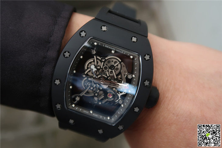 Richard Mille RM055 KV Factory Ceramics Black Strap