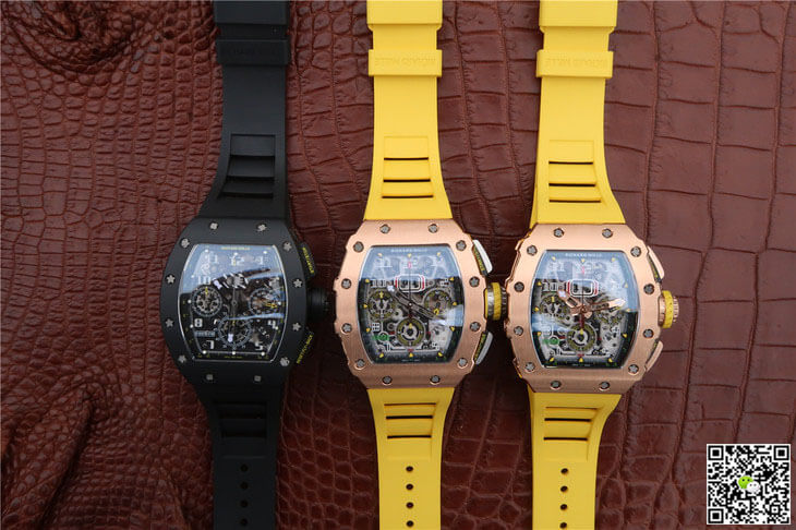 Richard Mille RM-011 KV Factory Carbon Fiber Black Strap