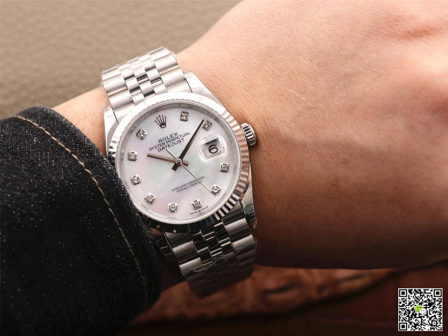Rolex Datejust M126234-0019 EW Factory White Mother-Of-Pearl Dial