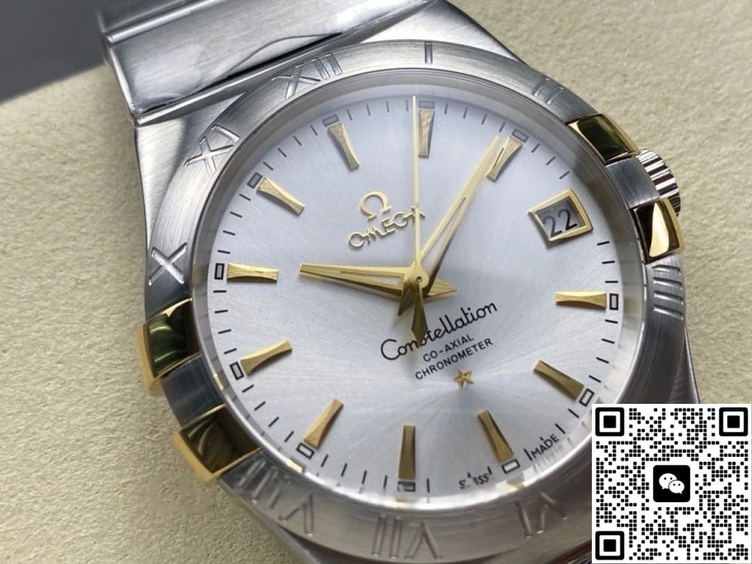 Omega Constellation 123.20.35.20.02.004 M+ Factory Stainless Steel Bezel