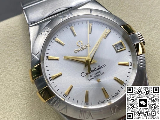 Omega Constellation 123.20.35.20.02.004 M+ Factory Stainless Steel Bezel