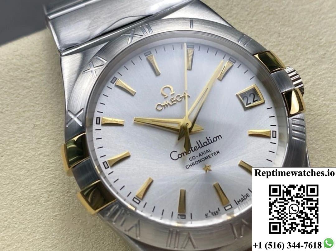 Omega Constellation 123.20.35.20.02.004 M+ Factory Stainless Steel Bezel