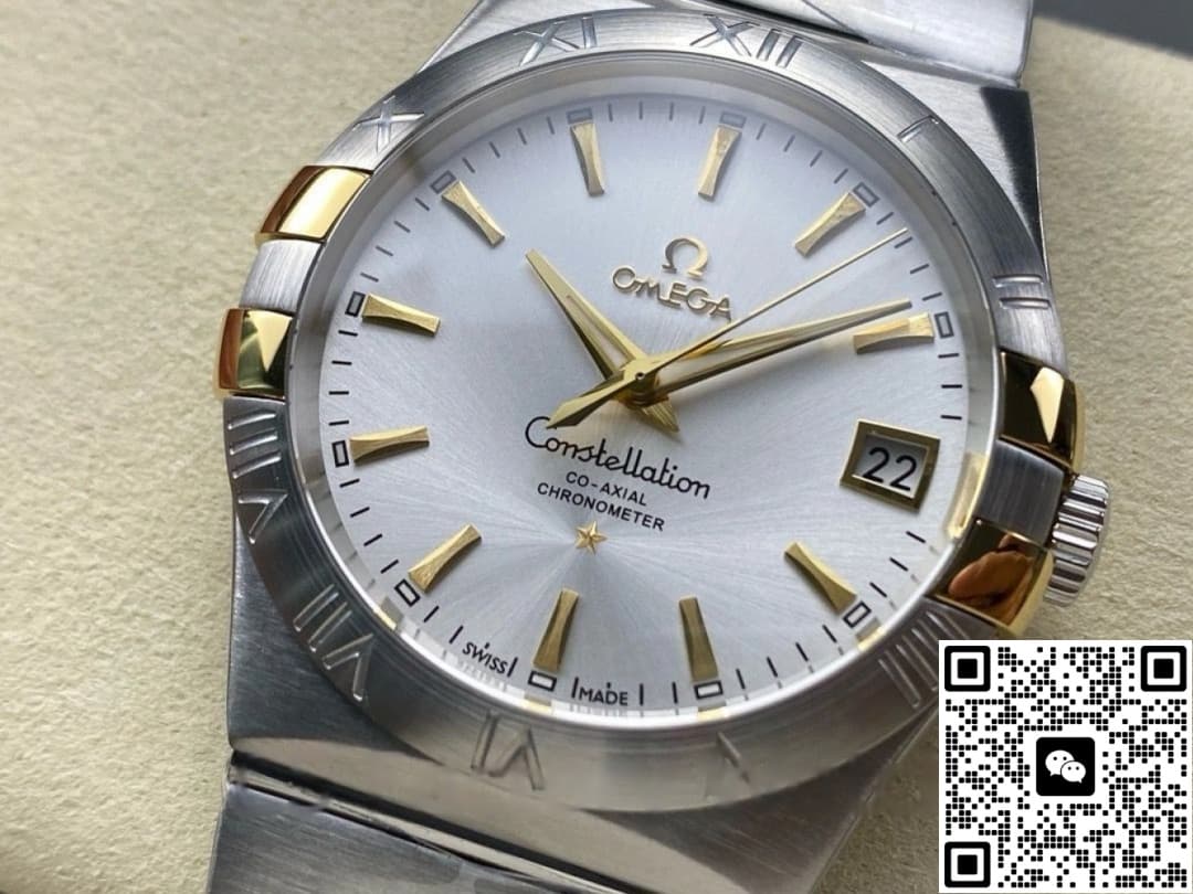 Omega Constellation 123.20.35.20.02.004 M+ Factory Stainless Steel Bezel