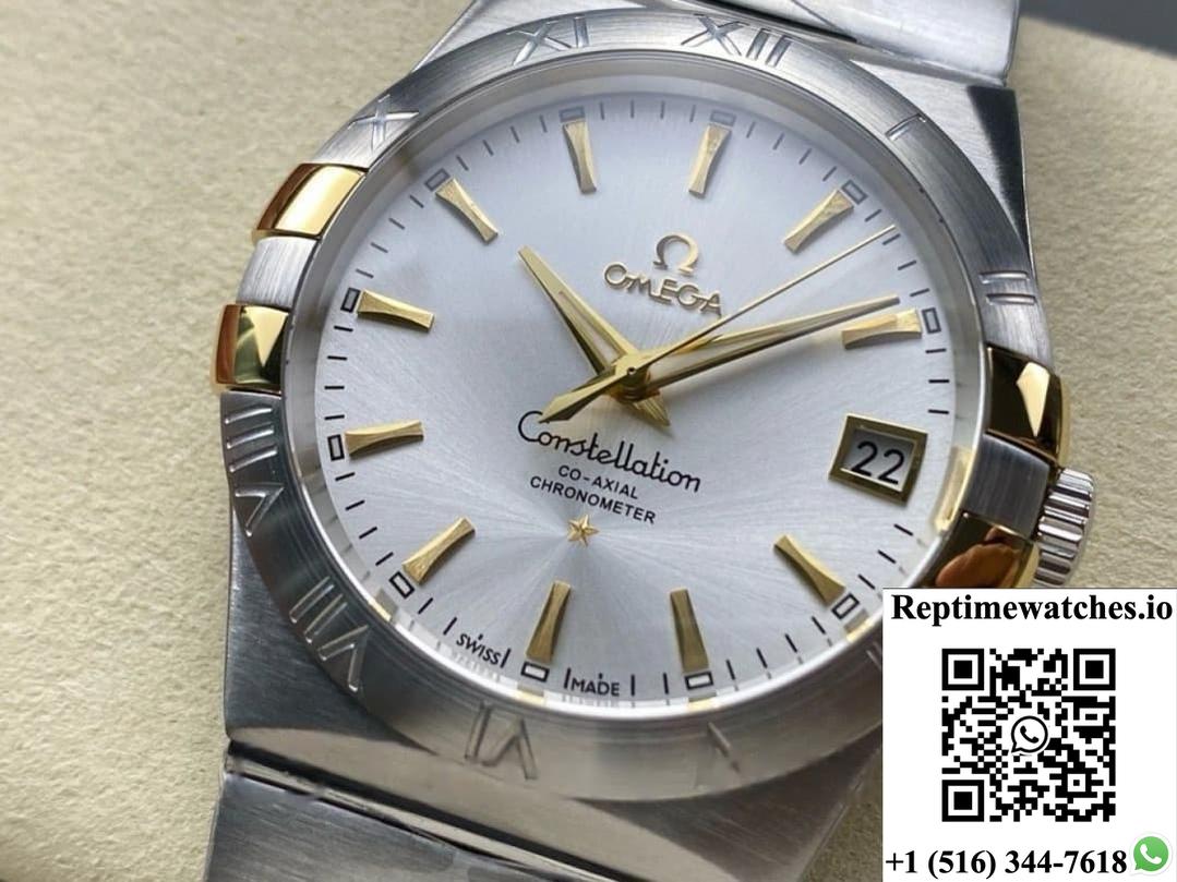 Omega Constellation 123.20.35.20.02.004 M+ Factory Stainless Steel Bezel