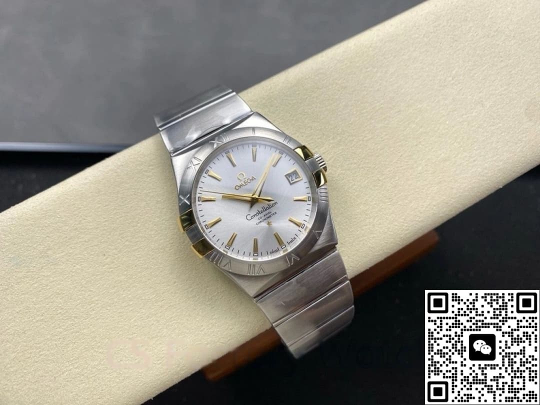 Omega Constellation 123.20.35.20.02.004 M+ Factory Stainless Steel Bezel