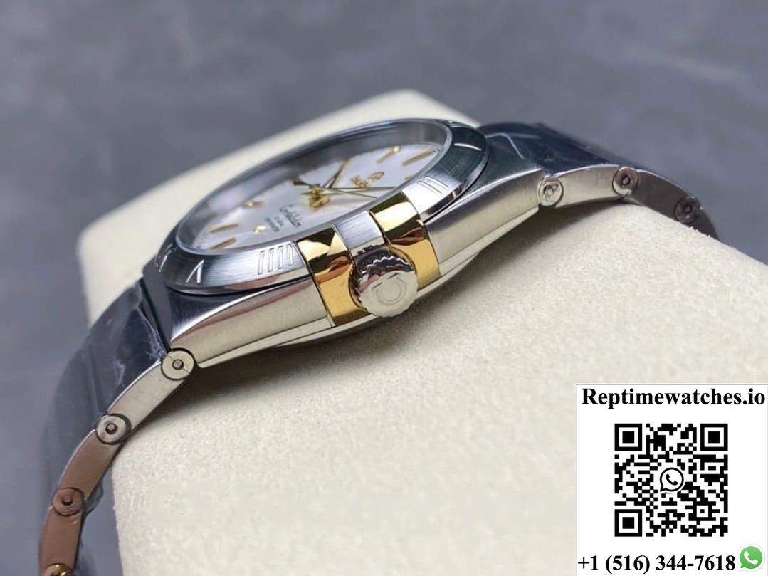 Omega Constellation 123.20.35.20.02.004 M+ Factory Stainless Steel Bezel