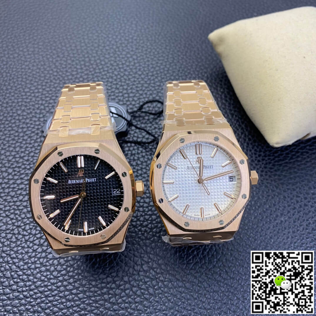 Audemars Piguet Royal Oak 15500 ZF Factory Rose Gold Version White Dial