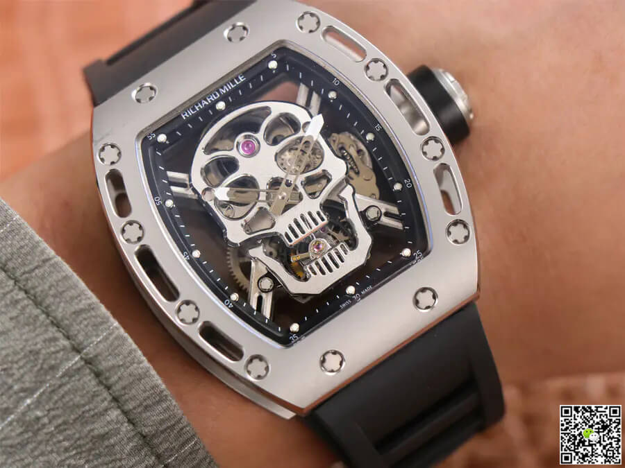 Richard Mille RM52-01 Tourbillon JB Factory Titanium Alloy Skull Dial