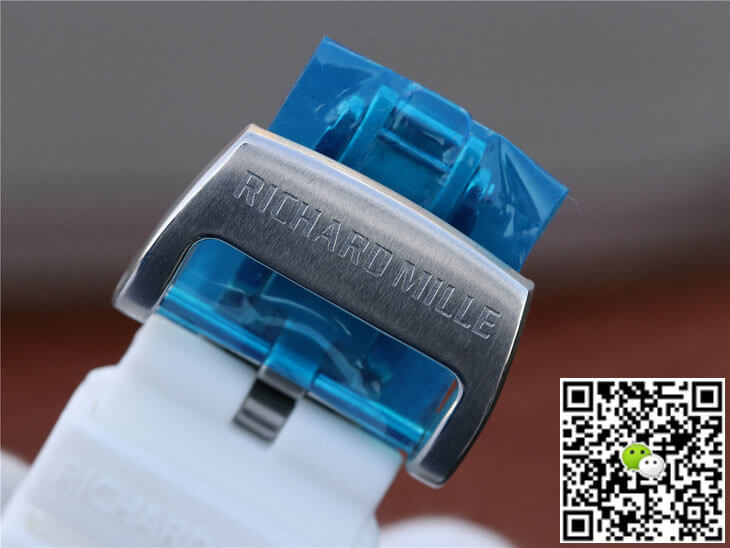 Richard Mille RM055 KV Factory White Rubber Strap