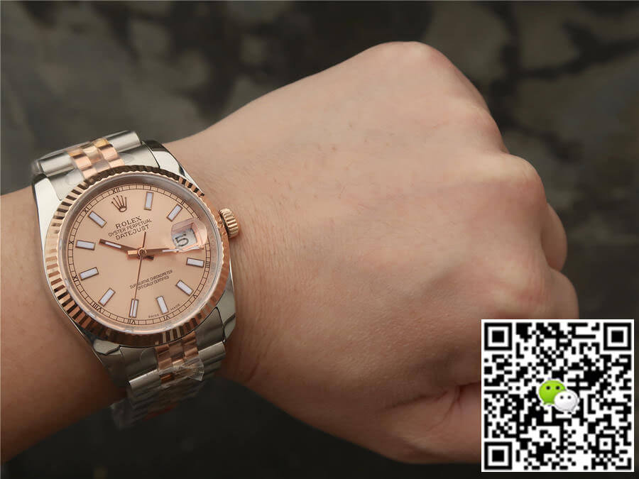 Rolex Datejust 116231 36MM GM Factory Rose Gold Pink Dial