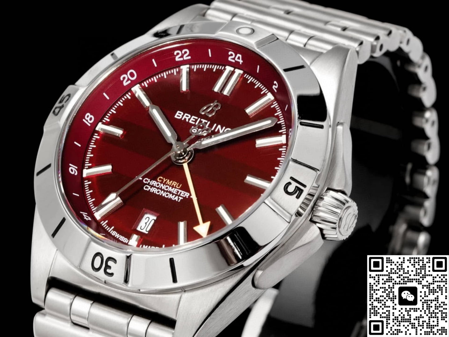 Breitling Chronomat A323988B1K1A1 BLS Factory Date Display