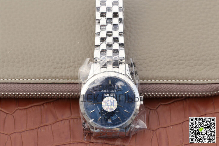 Patek Philippe Complications 5396/1G-001 KM Factory Steel Strap Blue Dial