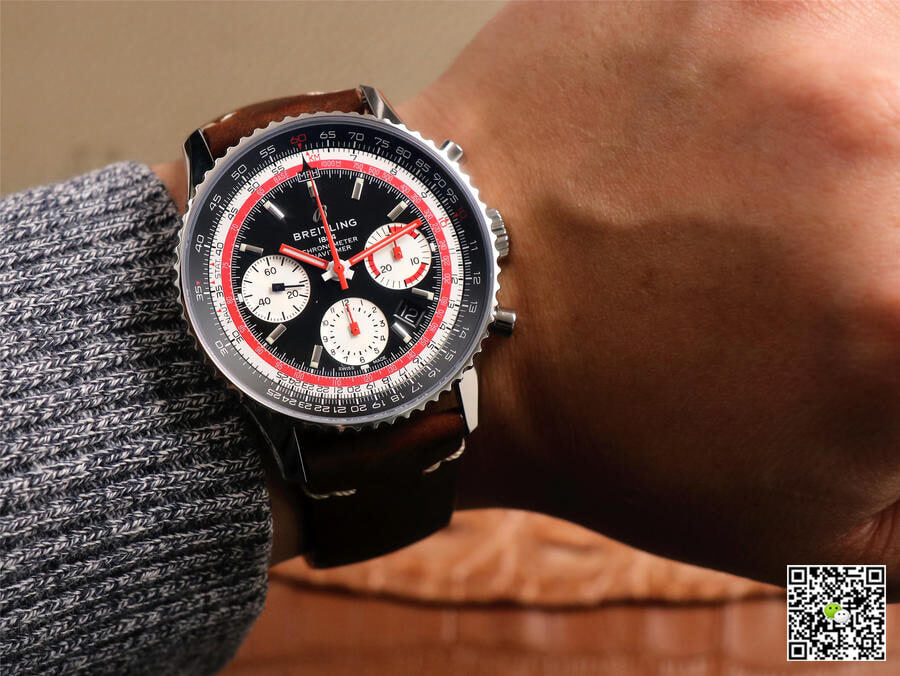 Breitling Navitimer 1 B01 Chronograph 43 Swissair Edition AB01211B1B1X1 V9 Factory Black Dial