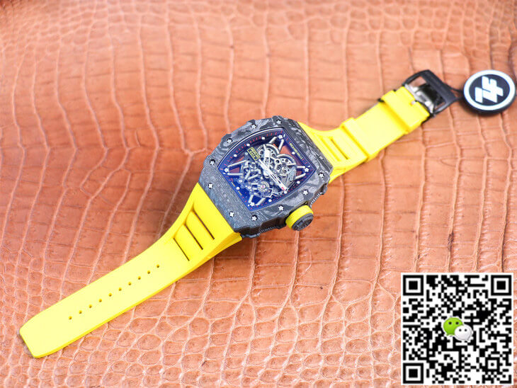 Richard Mille RM35-02 ZF Factory Yellow Rubber Strap