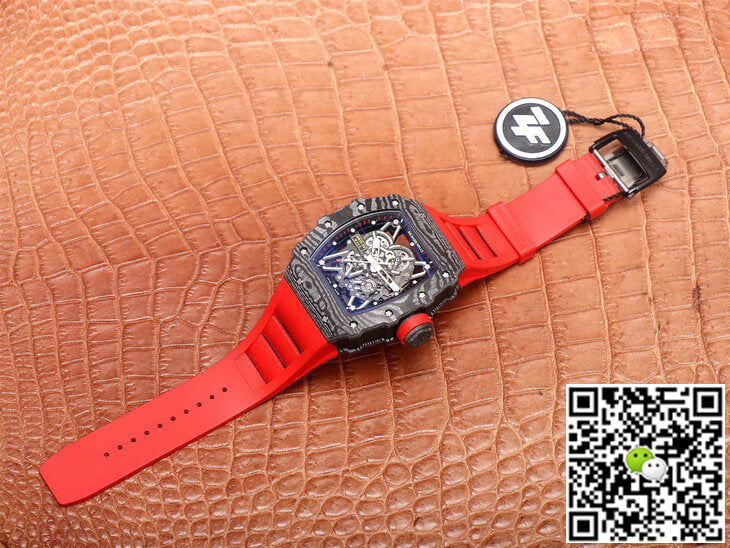 Richard Mille RM35-02 ZF Factory Red Rubber Strap