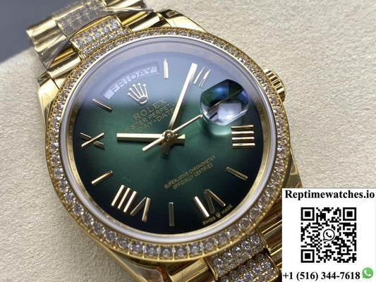 Rolex Day-Date M128348rbr-0069 8+ factory solid case back