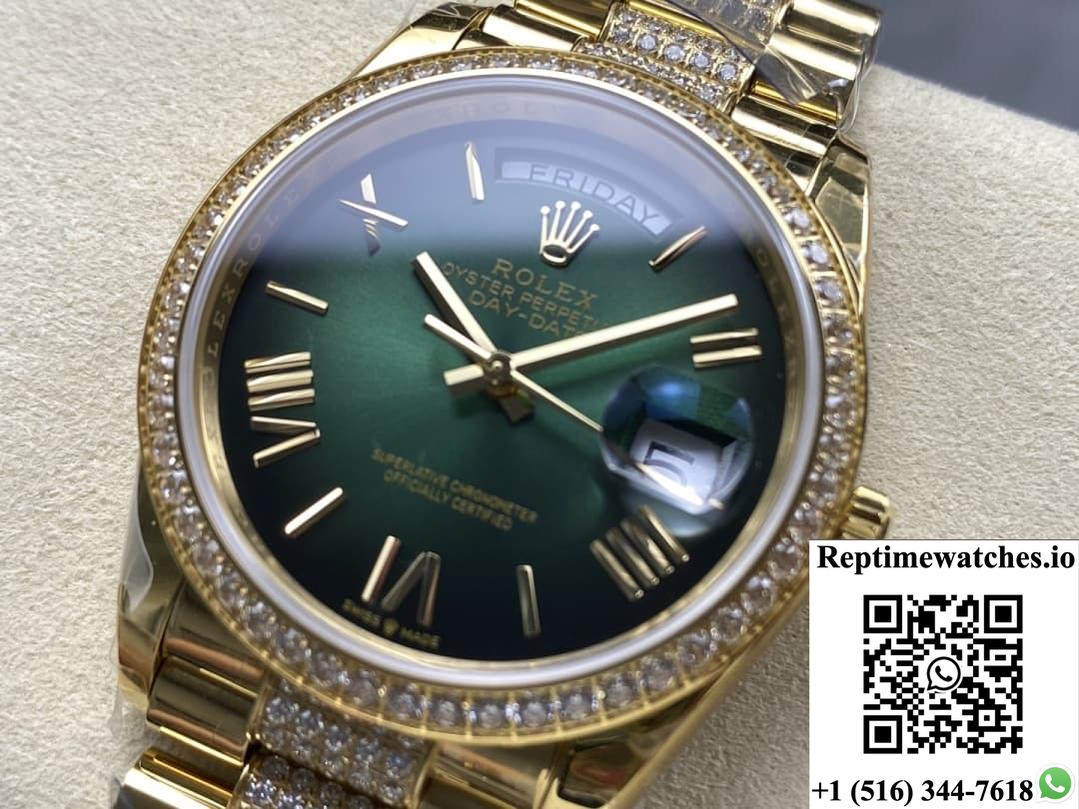 Rolex Day-Date M128348rbr-0069 8+ factory solid case back