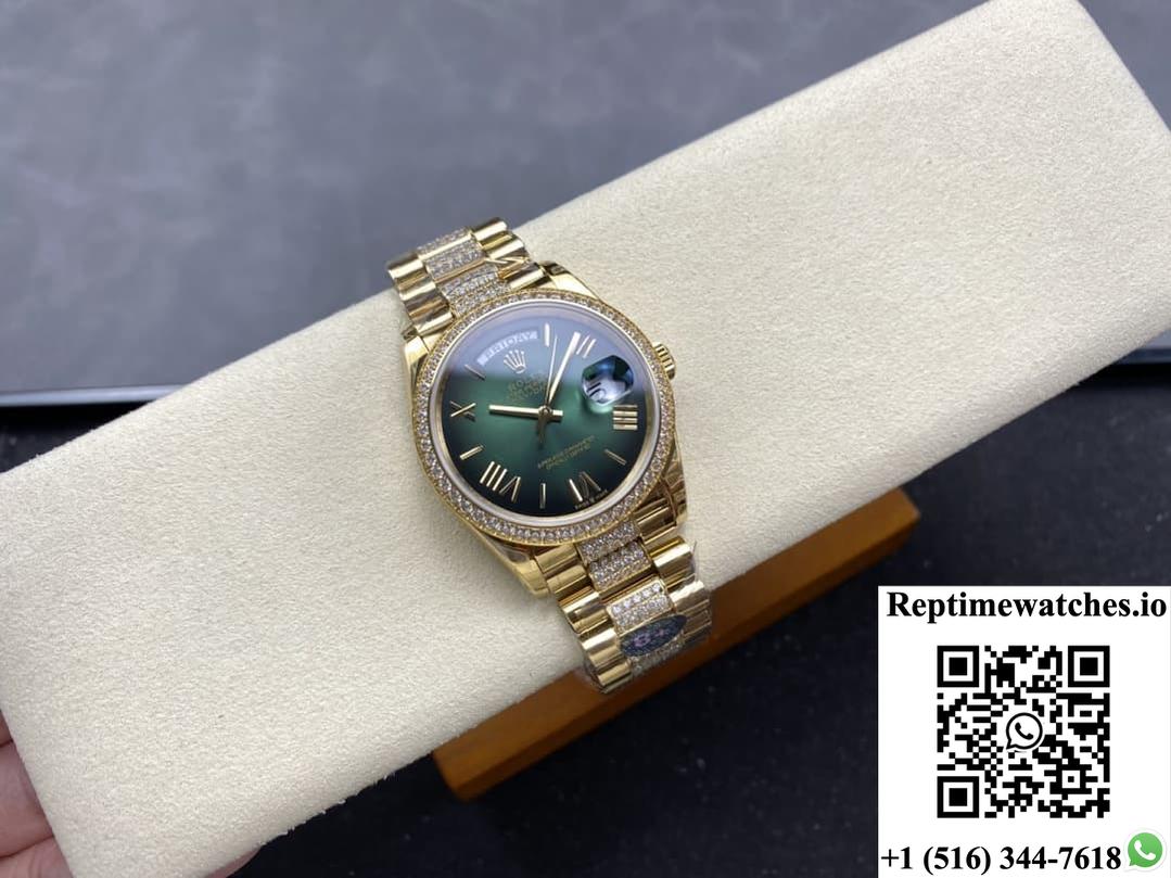 Rolex Day-Date M128348rbr-0069 8+ factory solid case back
