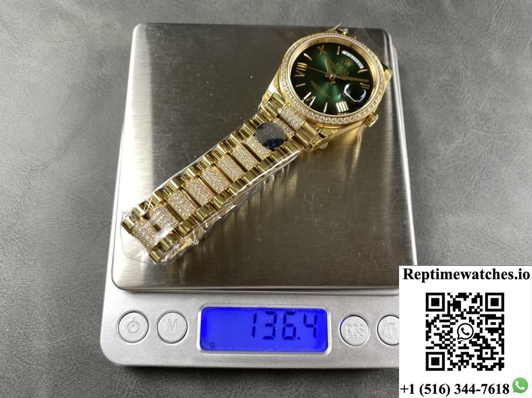 Rolex Day-Date M128348rbr-0069 8+ factory solid case back