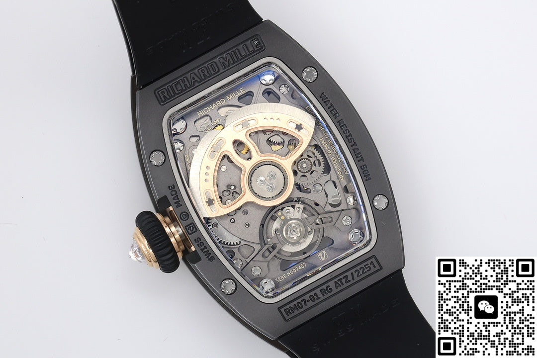 Richard Mille RM07-01 ZF Factory Black Ceramic Case